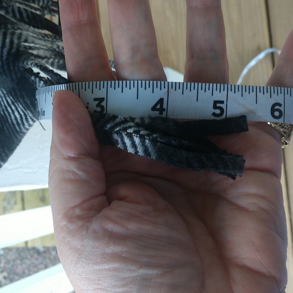 Time and Tru Faux Wrap Flannel Skirt Pull-up Plaid Warm Fringe Office 16-18 XL - Picture 11 of 15